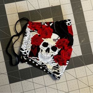 Skull fabric face mask
